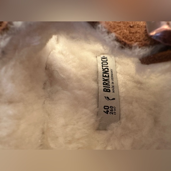 BIRKENSTOCK Milano Style Suede Shearling Lined Color Mink Ladies 9 Mens 7 - Picture 7 of 8